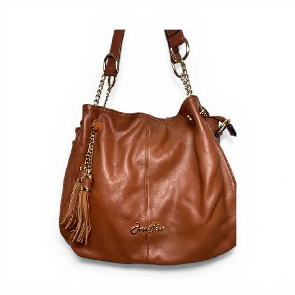 Jose Hess Leather Shoulder Bag - Picture 3 of 9